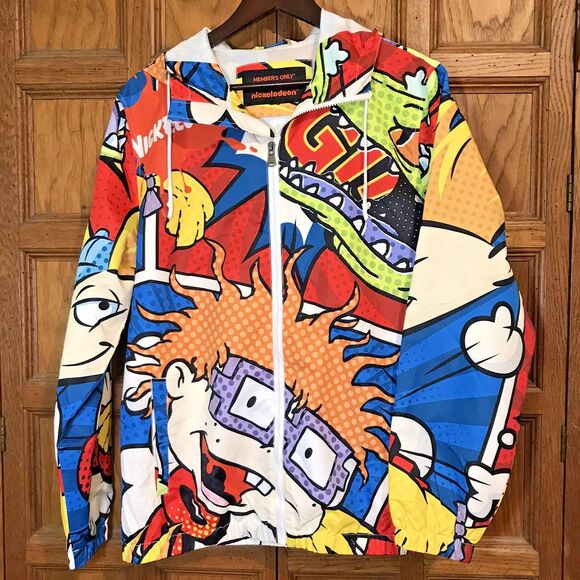 Members Only x Nickelodeon Rugrats Snorkel Jacket Unisex L Hoodie Windbreaker - Picture 3 of 12